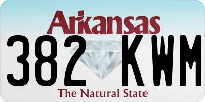 AR license plate 382KWM