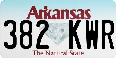 AR license plate 382KWR