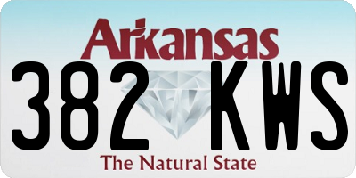 AR license plate 382KWS