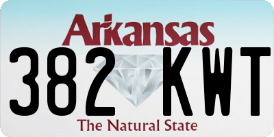 AR license plate 382KWT