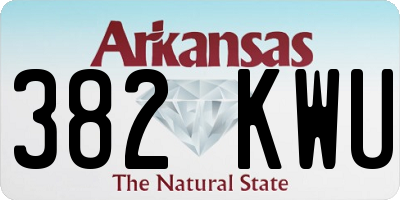 AR license plate 382KWU