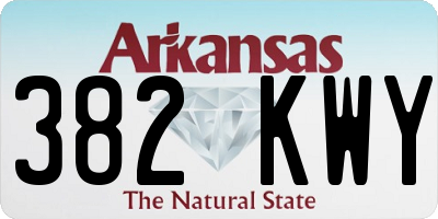 AR license plate 382KWY