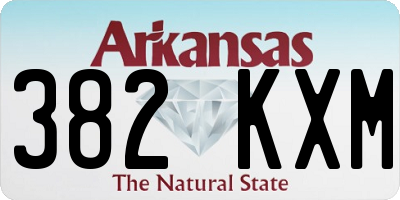 AR license plate 382KXM