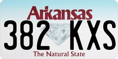 AR license plate 382KXS