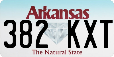 AR license plate 382KXT