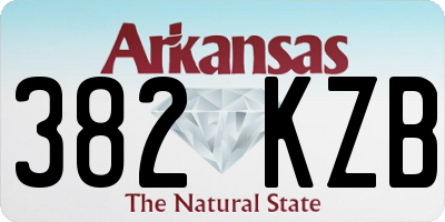 AR license plate 382KZB
