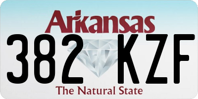 AR license plate 382KZF