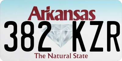 AR license plate 382KZR