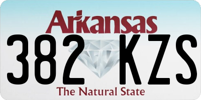 AR license plate 382KZS