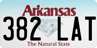 AR license plate 382LAT