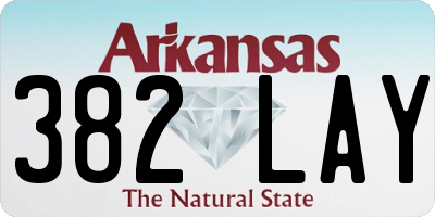 AR license plate 382LAY