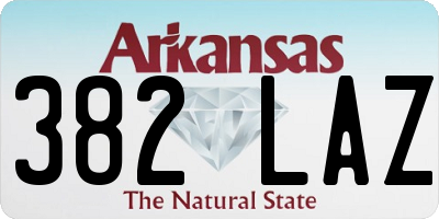AR license plate 382LAZ