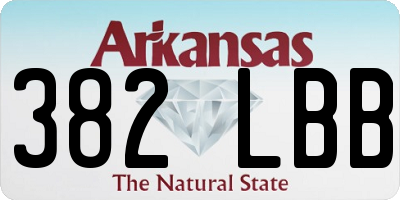 AR license plate 382LBB