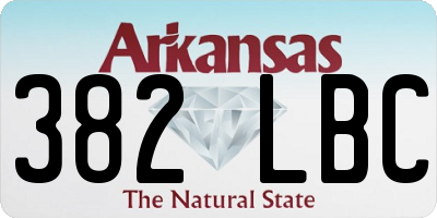 AR license plate 382LBC