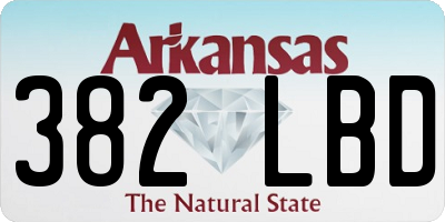 AR license plate 382LBD