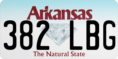 AR license plate 382LBG