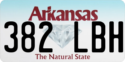 AR license plate 382LBH