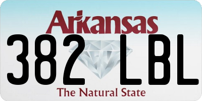 AR license plate 382LBL