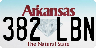 AR license plate 382LBN