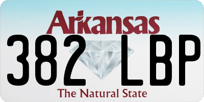 AR license plate 382LBP