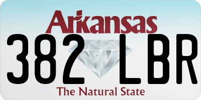 AR license plate 382LBR