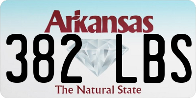 AR license plate 382LBS