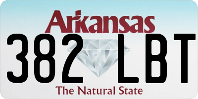 AR license plate 382LBT