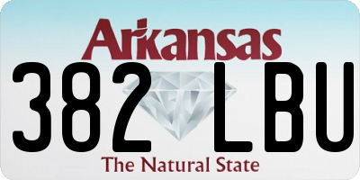 AR license plate 382LBU