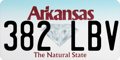 AR license plate 382LBV
