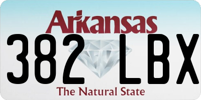AR license plate 382LBX