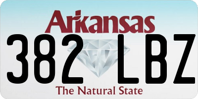 AR license plate 382LBZ