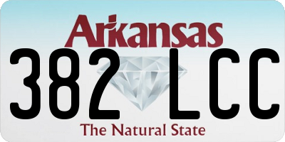 AR license plate 382LCC