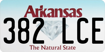 AR license plate 382LCE