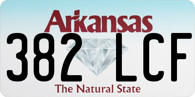 AR license plate 382LCF