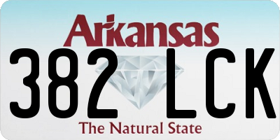 AR license plate 382LCK