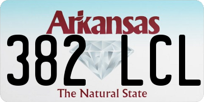 AR license plate 382LCL