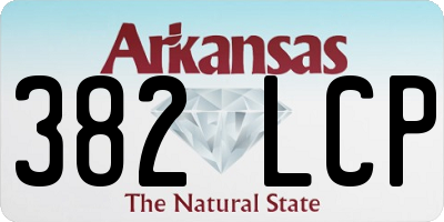 AR license plate 382LCP