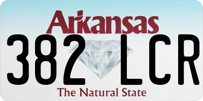 AR license plate 382LCR