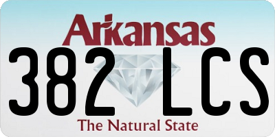 AR license plate 382LCS