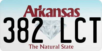 AR license plate 382LCT