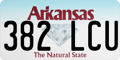 AR license plate 382LCU