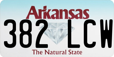 AR license plate 382LCW