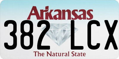 AR license plate 382LCX