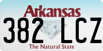 AR license plate 382LCZ