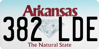 AR license plate 382LDE