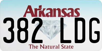 AR license plate 382LDG