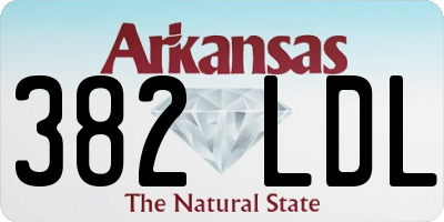 AR license plate 382LDL