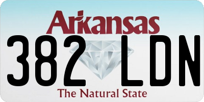AR license plate 382LDN