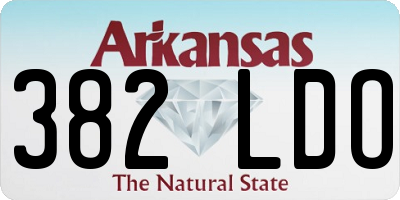 AR license plate 382LDO