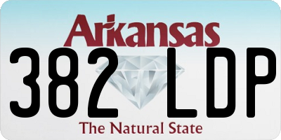 AR license plate 382LDP